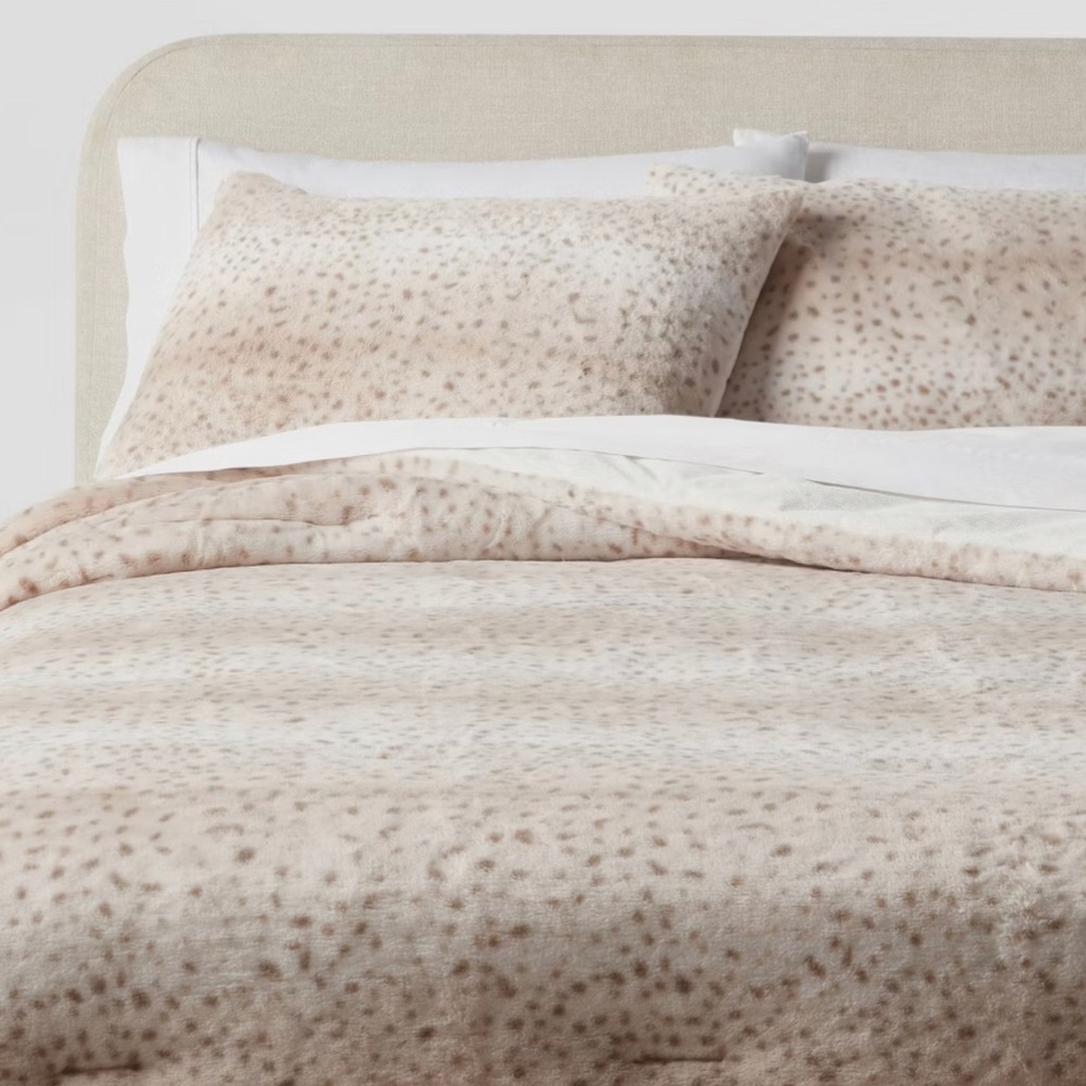 Threshold 3pc King Luxe Faux-Fur Comforter & Sham Set